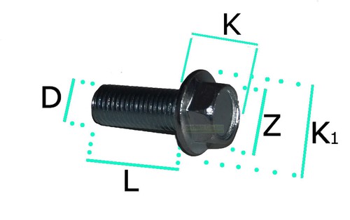 Vis 25mm m10x1 pour - 25mm, lame