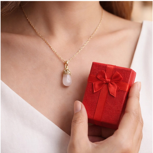 Collier quartz rose naturel - collier,