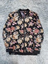 Veste bomber satin florale