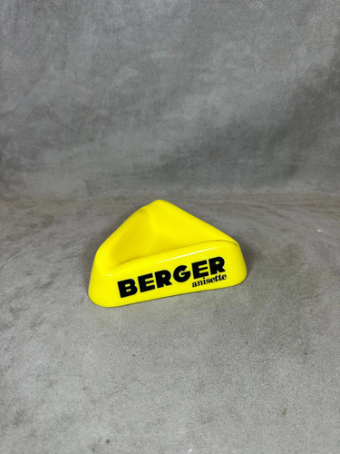 Cendrier vintage jaune - , en