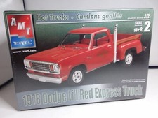 AMT 1/25 MAQUETTE 1978 DODGE LI'L RED EXPRESS TRUCK JAMAIS OUVERT SOUS FILM BAR