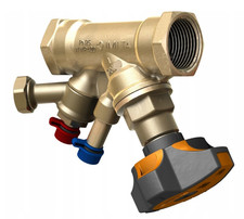 Vanne d'équilibrage verticale