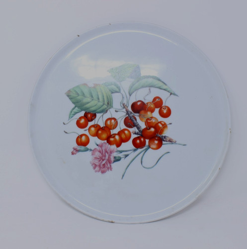 Assiette hirondelle cerises - l,