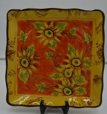 Vintage Orange Rooster Square