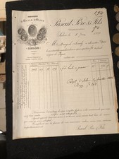 facture, fabrique d'huile d'olive,pascal père et fils,salon,provence,1887