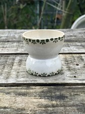 Coquetier diabolo en faïence