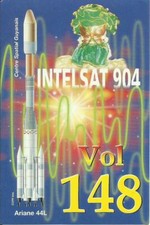 Autocollant/Sticker Lancement Fusée ARIANE V148 -KOUROU-CENTRE SPATIAL GUYANAIS