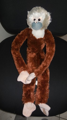 Doudou peluche singe lémurien - singe,