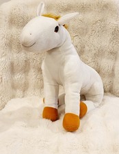 Grande peluche cheval blanc 56