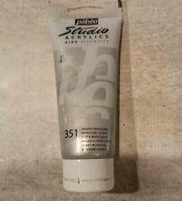1 tube de peinture acrylique argenté iridescent n°351 // PEBEO 100 ML