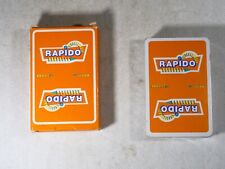 Jeu de cartes RAPIDO Lot de 2 jeux complet 54 cartes 