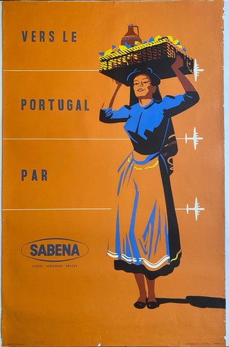 Affiche poster sabena - ,