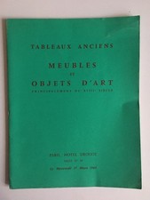 catalogue de vente tableaux