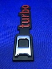 Logo Badge emblème PEUGEOT D-Turbo D Turbo D Chrome/ Rouge 306 Original GTI