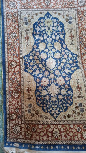 Tapis turc hereke - en, soie
