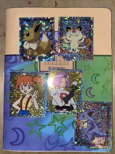 Cahier stickers pokemon annee - cahier,