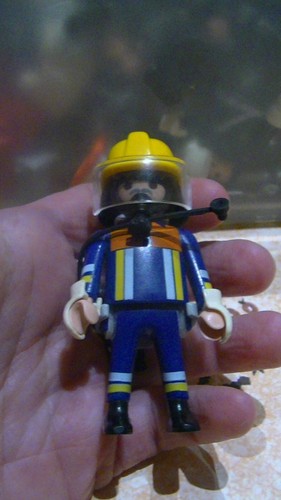 Playmobil pompier avec - :,