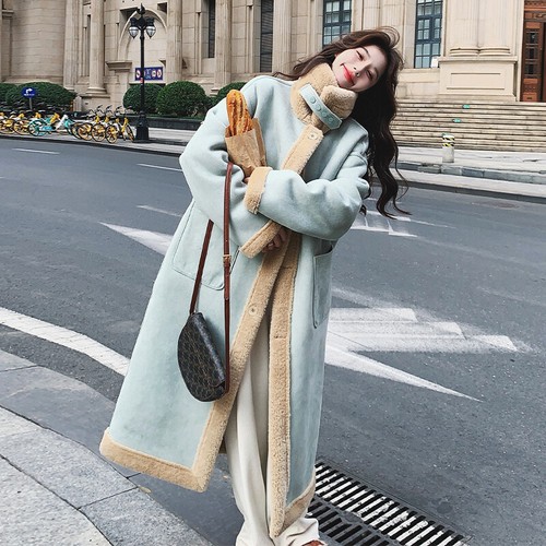 Manteau long hiver épais - d'hiver, en