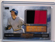 2017 HIts Memorabilia Seasons Paul Molitor 2 Color Patch 3/5