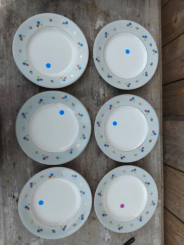 Lot assiettes plates - 6,