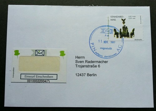 Allemagne private post pin - private,