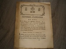 1790 Lettres Patentes Louis