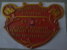 Plaque concours National PARTHENAY 2004 Bovins de boucherie