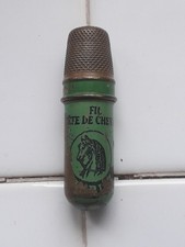  ANCIENNE COUSETTE PUBLICITAIRE  Mercerie ancienne  "Fil tête de cheval" 