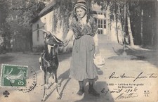 CPA 63 LAITIERE AUVERGNATE ET SA BIQUETTE