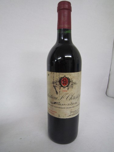 Bouteille vin chateau saint - chateau,