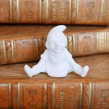 Ancienne Fève Allemande Lutin Blanc 25 mm Biscuit Miniature