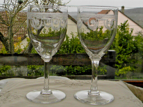 Verres eau anciens - eau,