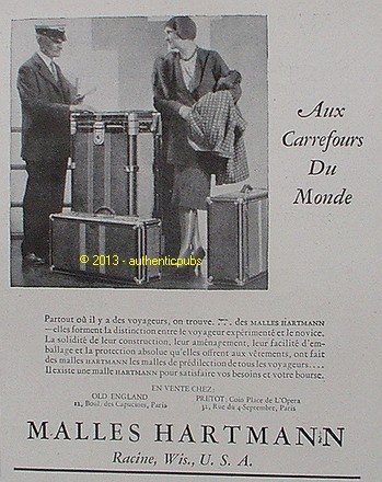 Publicite malles hartmann - publicite,