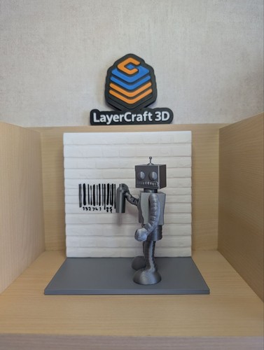 Diorama robot graffiti - diorama,