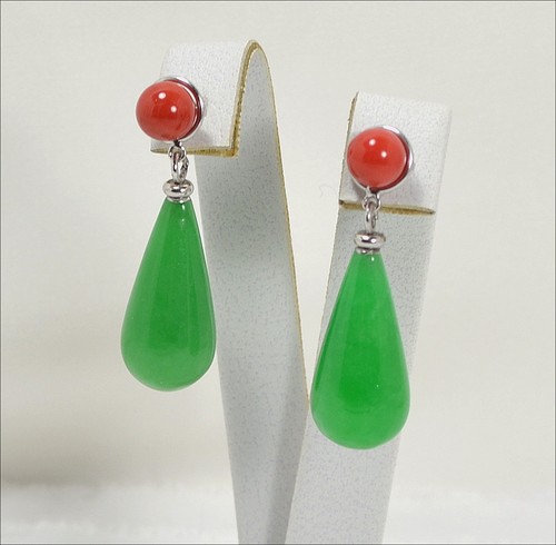 Boucles oreilles blanc 18 - boucles,