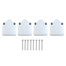 Portail Interrupteur Garde-Manger Blanc 202A 4pcs Porte Placard Int??rieur Plein