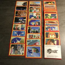 SONIC X 2003 - Lot de 6 images Stickers panini  au choix!!