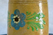 PICHET POTERIE, décor fleur