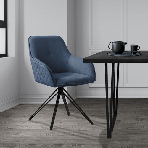 Chaise salle manger bleu - à,