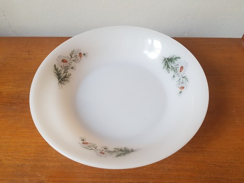 Plat creux arcopal - , décor