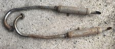 * pot echappement tube + silencieux  125 peugeot 55 57 aiglon fmc double tube
