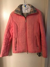 Oveised Pink Jacket with Pattern Lining Size L