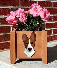 Pot De Fleurs Basenji Rouge