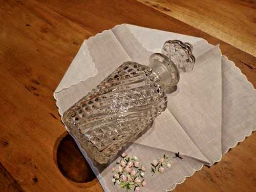 Ancien flacon vide verre - , en