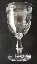 ANCIEN VERRE Gravé SOUVENIR
