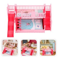  2 Pcs Lit Superpose Poupee Petit Meuble Meubles Pour Bébé De Poupée