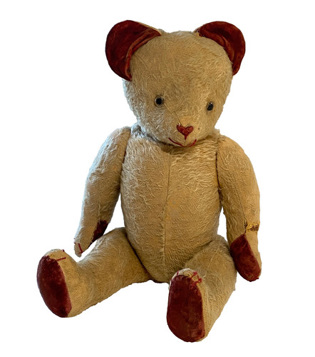 Jouet ancien ours peluche - ancien,