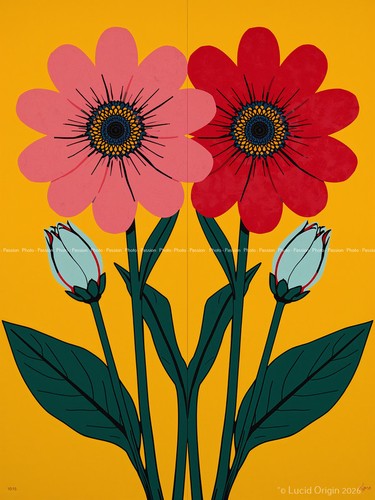 Photo fleurs artistiques - a4,