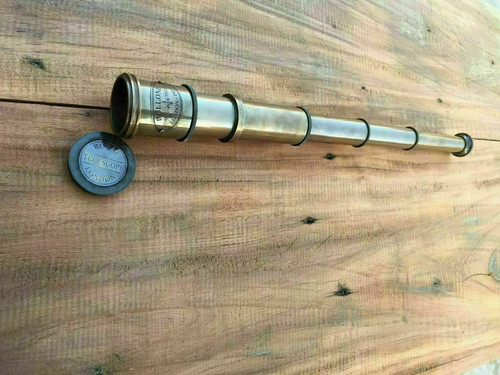Ancien télescope maritime - ancien,