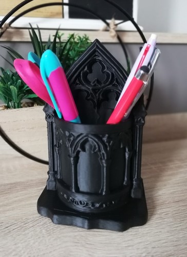 Pot crayons gothique noir - gothique,